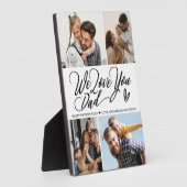 We Love Youパパ写真コラージュ フォトプラーク (側面)