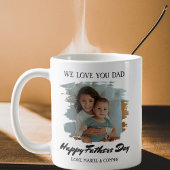 We Love Youパパ父の日写真 コーヒーマグカップ