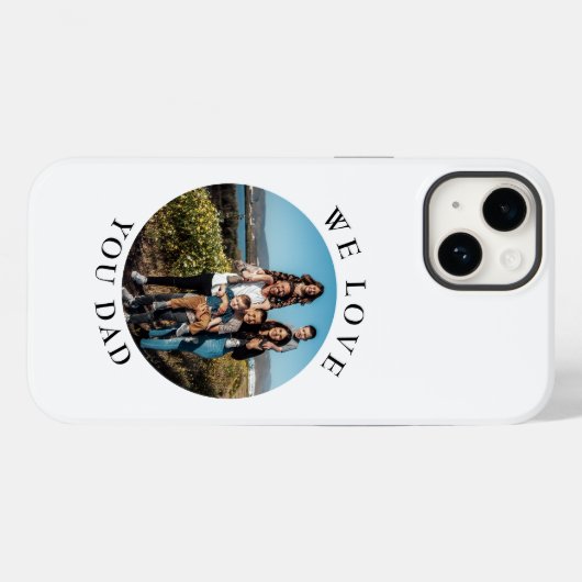 We Love YouパパCircle写真 Case-Mate iPhoneケース (裏面 (横))