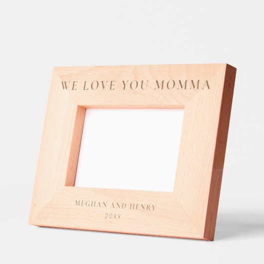 We Love Youフォトフレームパーソナライズされたギフト レーザー彫刻フレーム (左)