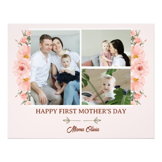 WE LOVE YOUベビー-ベビー写真コラージュ フォトプリント            (正面)