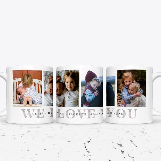 We Love You パーソナライズされた Photo Mug コーヒーマグカップ