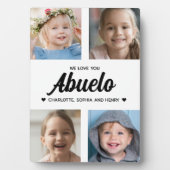 We Love You Abuelo Family Photo Collage フォトプラーク (正面)