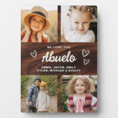 We Love You Abuelo Wood 素朴 Photo Collage フォトプラーク (正面)