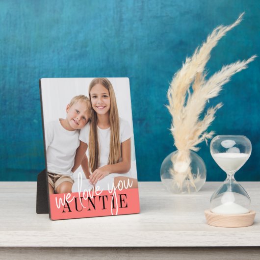 We Love You Auntieのカスタム写真 フォトプラーク (側面)