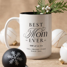 We Love You Best Mom Ever パーソナライズドクリスマス