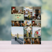 We Love You Custom Family Photo Collage  アクリルサイン (ニュートラル)