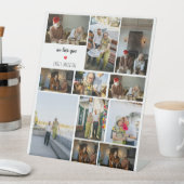 We Love You Custom Family Photo Collage  台座サイン (インサイチュ)