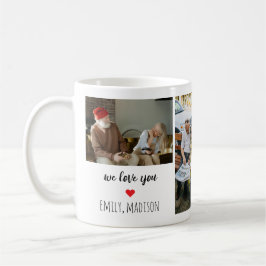 We Love You Custom Family Photo Collage Mug コーヒーマグカップ