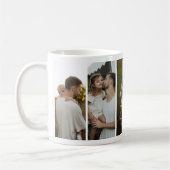 We Love You Dad 5 Photo Collage コーヒーマグカップ (左)