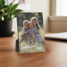 We love you Dad Photo Fathers Day フォトプラーク