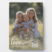 We love you Dad Photo Fathers Day フォトプラーク (正面)