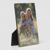 We love you Dad Photo Fathers Day フォトプラーク (側面)