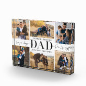 We Love You Dad Simple Father Collage Keepsake フォトブロック (右)