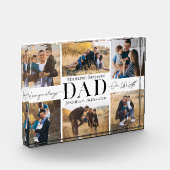 We Love You Dad Simple Father Collage Keepsake フォトブロック (左)
