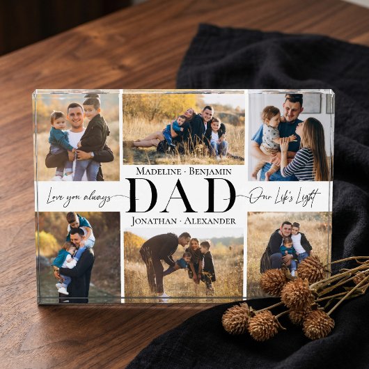 We Love You Dad Simple Father Collage Keepsake フォトブロック