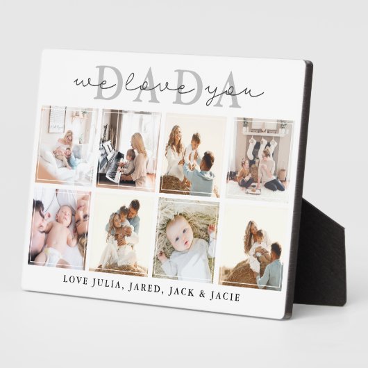 We Love You, Dada Plaque フォトプラーク (側面)