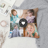 We Love You Daddyブラックモダンハート4枚 クッション