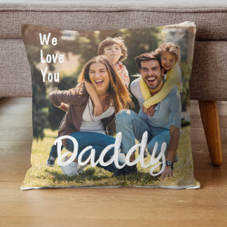 We Love You Daddy カスタムPhoto Father's Day クッション