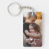 We Love You Daddy Photo キーホルダー (正面)