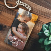 We Love You Daddy Photo キーホルダー