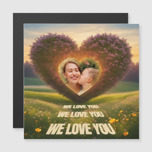 We love You - Fotoherz für Mütter (正面/裏面)