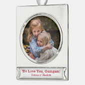 We Love You Gamgam写真 シルバープレートバナーオーナメント (左)