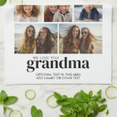 We Love You Granda - 10フォトコラージュ – モダン キッチンタオル (折り畳み)
