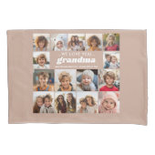 We Love You Granda - 15 Photo Collage Gallery 枕カバー (正面)