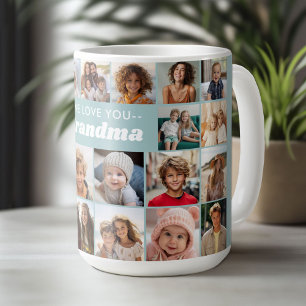 We Love You Granda - 23フォトコラージュ コーヒーマグカップ