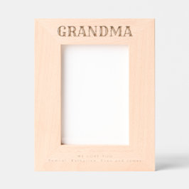 We Love You Grandma レーザー彫刻フレーム