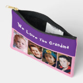 We love you grandma 4 photo pink purple アクセサリーポーチ (見開き)