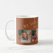 We Love You Grandma 4-Photo Terracotta コーヒーマグカップ (左)