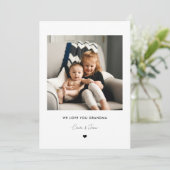 We Love You Grandma Photo Card from Grandkids 招待状 (スタンド正面)