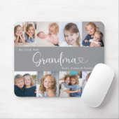 We Love you Grandma Script 8 Photo Modern マウスパッド (マウス)