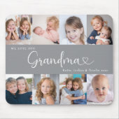 We Love you Grandma Script 8 Photo Modern マウスパッド (正面)
