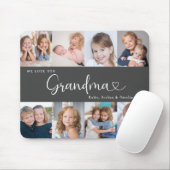 We Love you Grandma Script 8 Photo Modern マウスパッド (マウス)