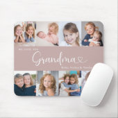 We Love you Grandma Script 8 Photo Modern マウスパッド (マウス)