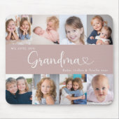 We Love you Grandma Script 8 Photo Modern マウスパッド (正面)