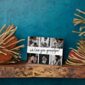 We Love You Grandpa モダン 6写真父の フォトプラーク (側面)