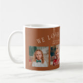 We Love You Grandpa 4-Photo Terracotta コーヒーマグカップ (左)