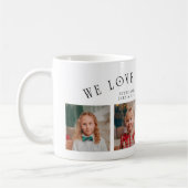 We Love You Grandpa 4-Photo White  コーヒーマグカップ (左)