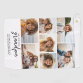 We Love You Grandpa - 7フォトコラージュ – モダン ゴルフタオル (横)