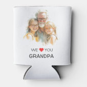We Love You Grandpa Can Cooler | Custom Photo 缶クーラー (正面)