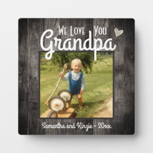We Love you Grandpa Desk Photo フォトプラーク