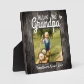 We Love you Grandpa Desk Photo フォトプラーク (正面)