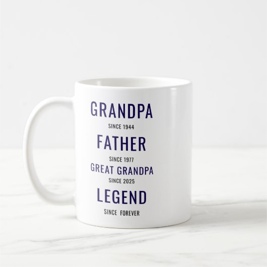 We Love You Grandpa Mug | Happy Grandparents Day コーヒーマグカップ (左)