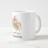 We Love You Grandpa Mug | Personalized Photo ジャンボコーヒーマグカップ (正面右)
