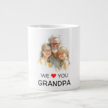We Love You Grandpa Mug | Personalized Photo