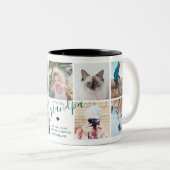 We love You Grandpa | Photo Gift Dark Green ツートーンマグカップ (正面右)